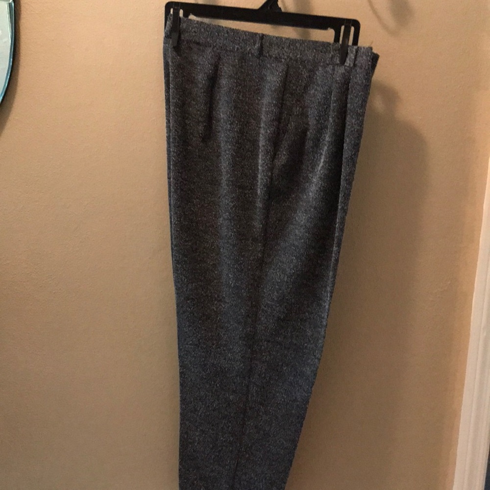 black & white slacks